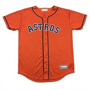 Houston Astros MLB Kids Verlander #35 Jersey Orange Youth Size Large 14/16